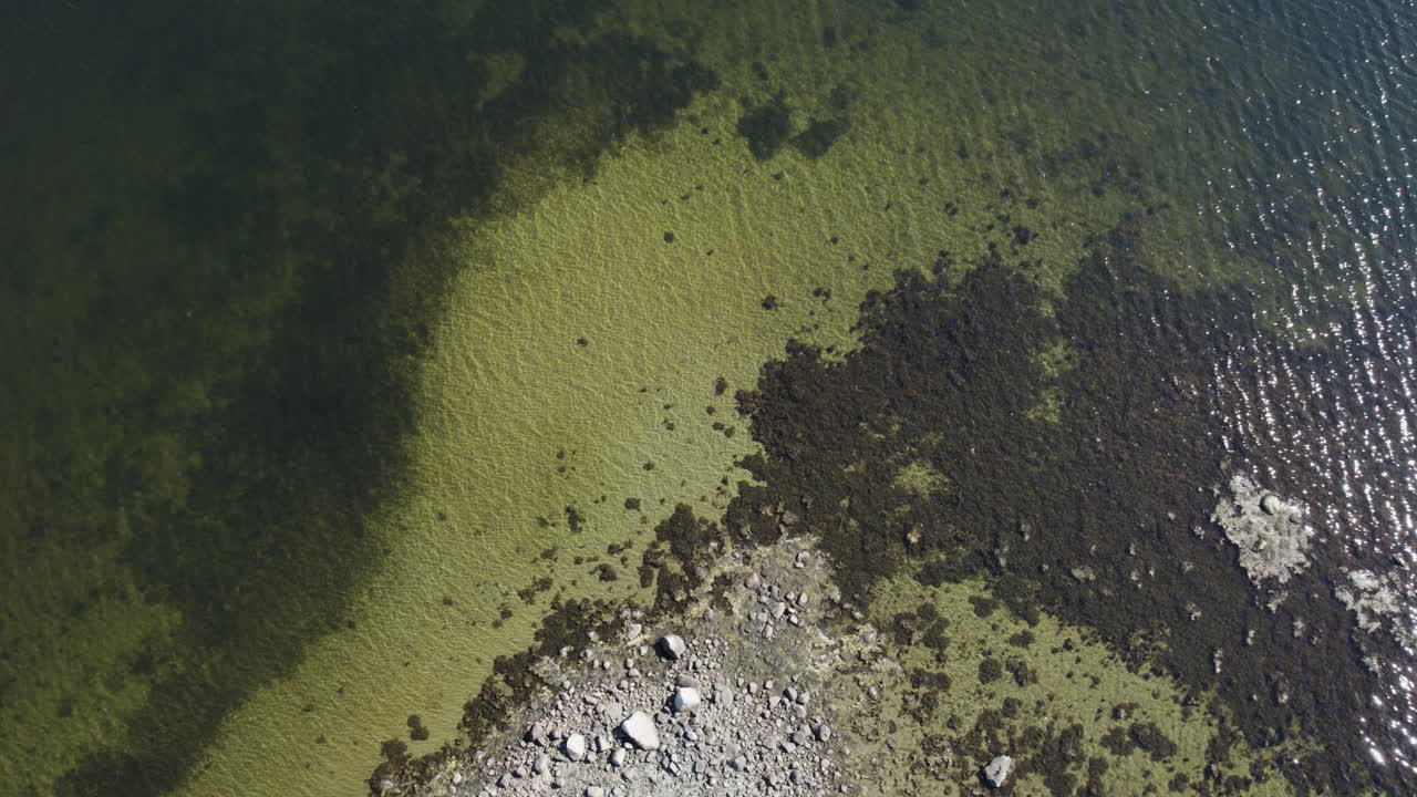 Above View Of Calm And Clear Water Of Saltö Nature Reserve In Bohuslan, Sweden