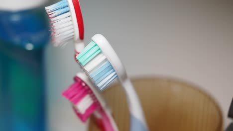 toothbrushes and toothpaste
