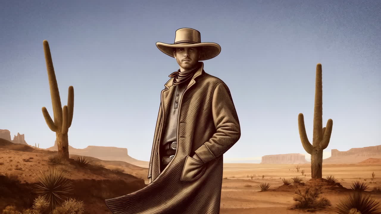 ковбой в пустыне