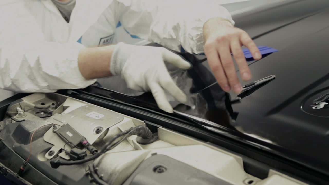 Car Hood Repair and Detailing Process