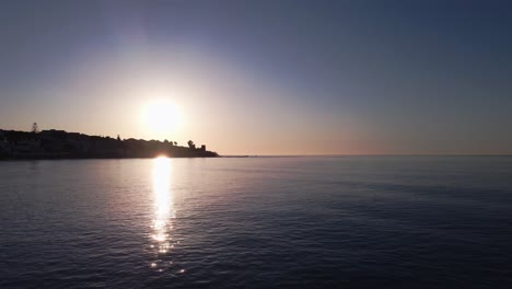 cinemagraph loop of sunrise on the coast