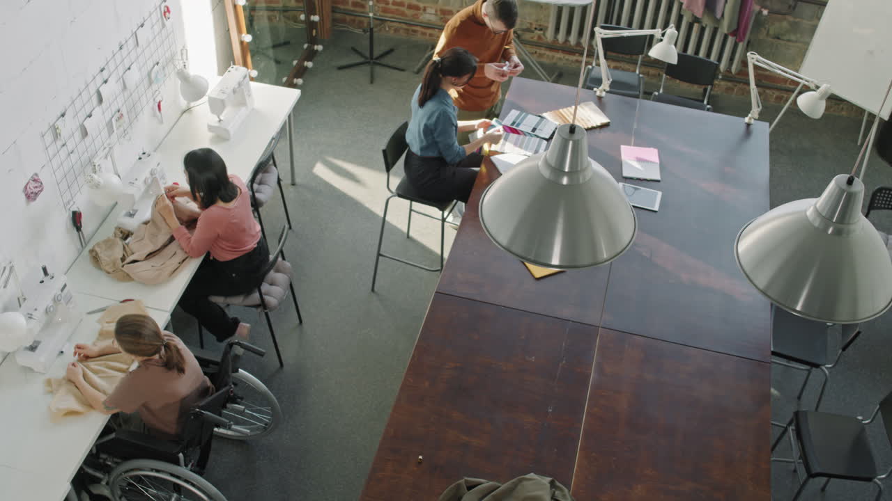Fashion Designers Team Working on New Garments