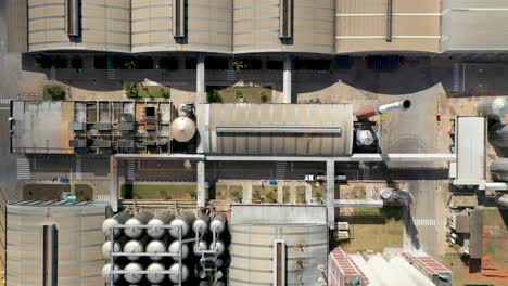 aerial view of brewery, brewery