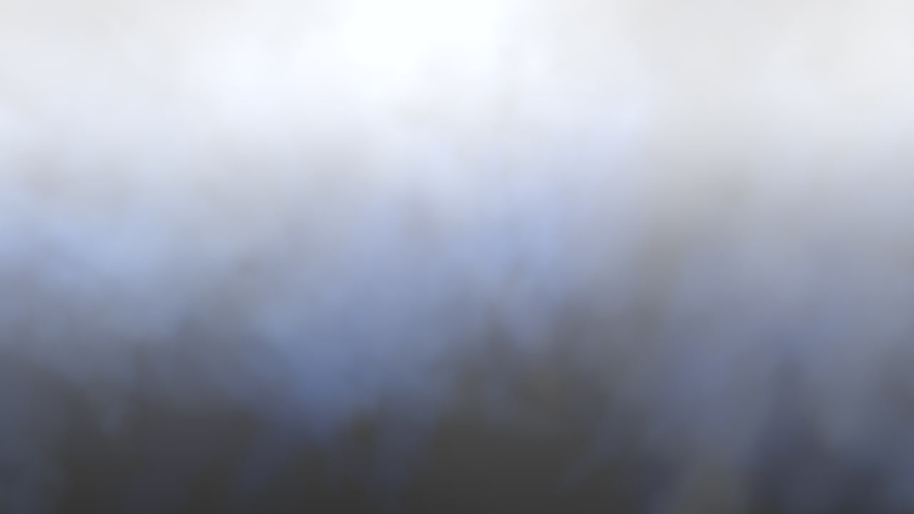 푸른 연기와 함께 극적인 어두운 하늘