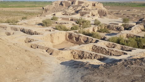 ruin of toprak kala, ancient palace city in karakalpakstan region of uzbekistan