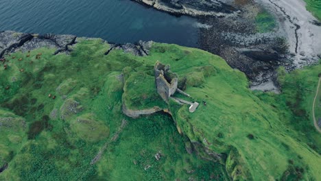 Glyen-Castle-360-Grad-Ansicht,-Oban