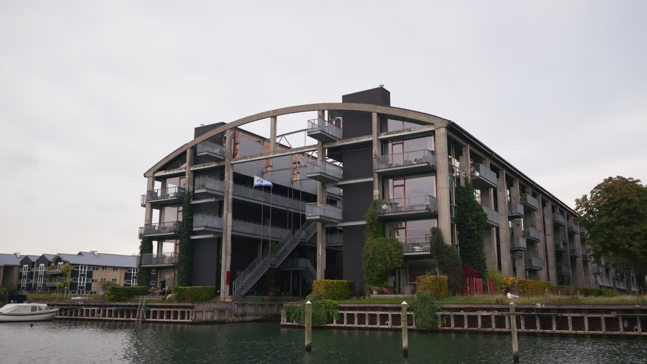 View of the Torpedo Hall Apartments in Copenhagen, Denmark