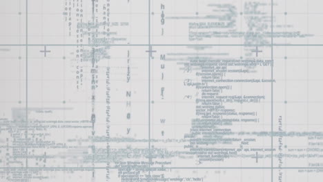 animación de flechas y procesamiento de datos financieros sobre cuadrícula sobre fondo gris