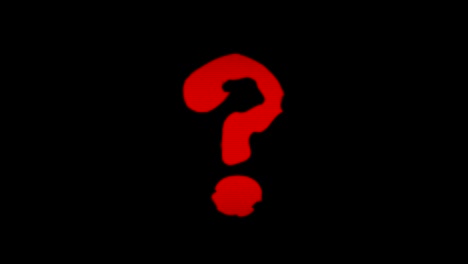 Modern glitch transition with quiz and question mark symbol text