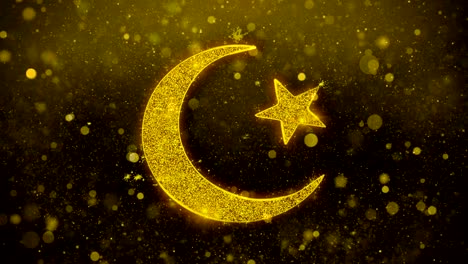 estrella y media luna símbolo icono del islam