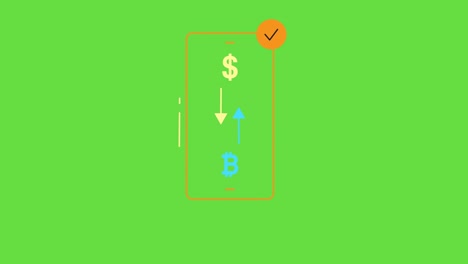 4k video of cryptocurrency card background design.