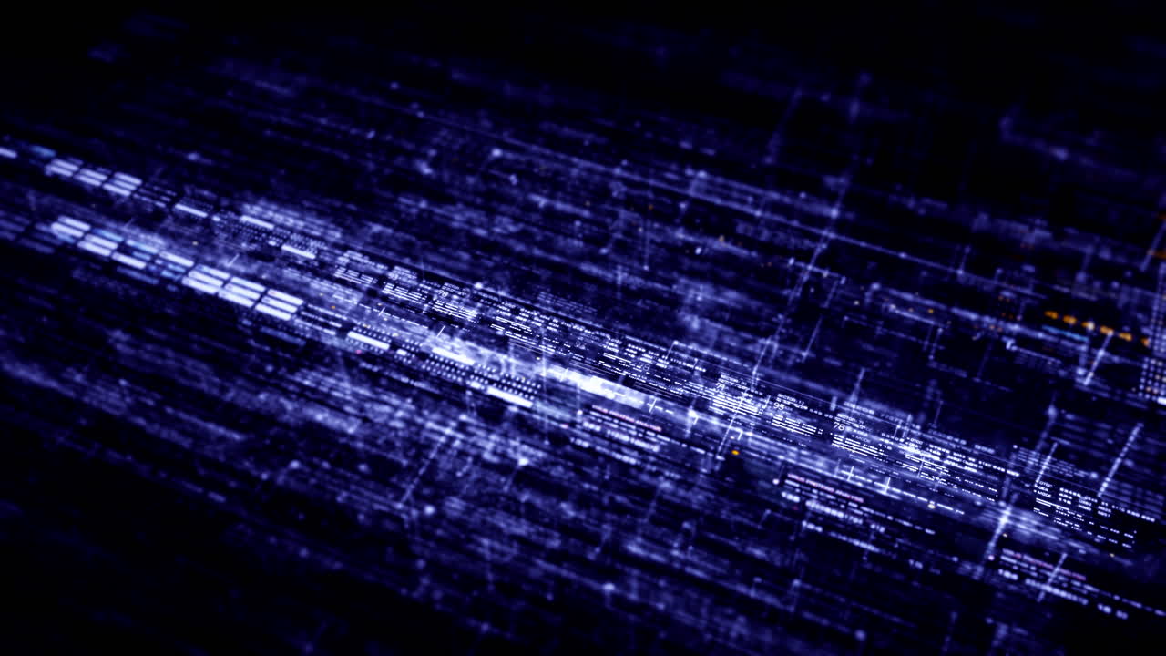 Advanced data matrix simulation UI with cutting-edge digital environment with a dynamic and immersive display of interconnected data matrix information networks systems background