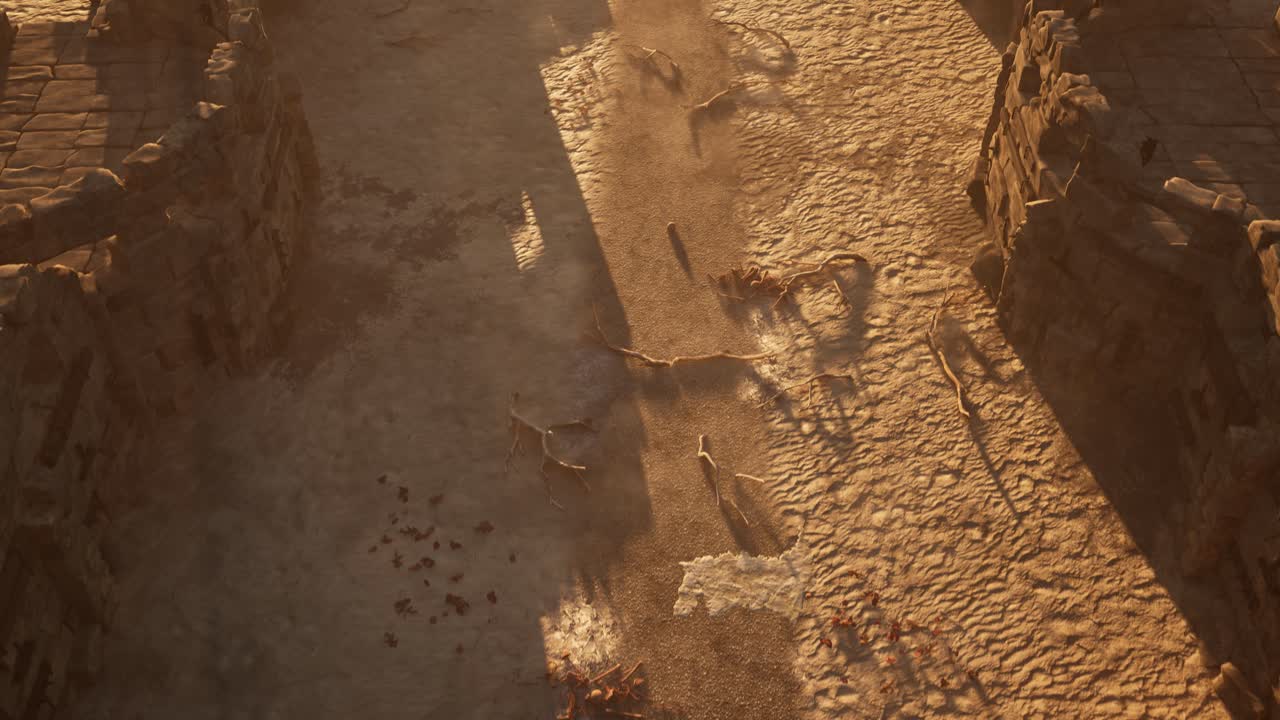 antiguas ruinas en el desierto