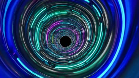 efecto de túnel de neón