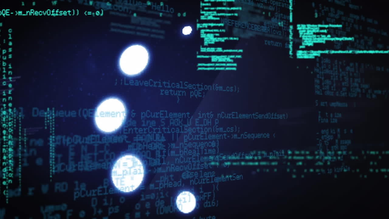 Animation of data loading ring over data processing