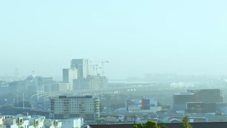 Vista-General-Del-Paisaje-Urbano-Con-Múltiples-Edificios-Modernos-Con-Cielo-Despejado