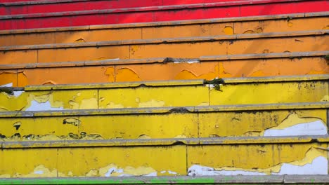 multicolored weathered steps