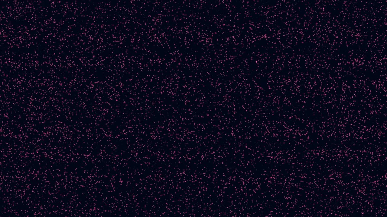 Flying small red glitters and dust on dark space