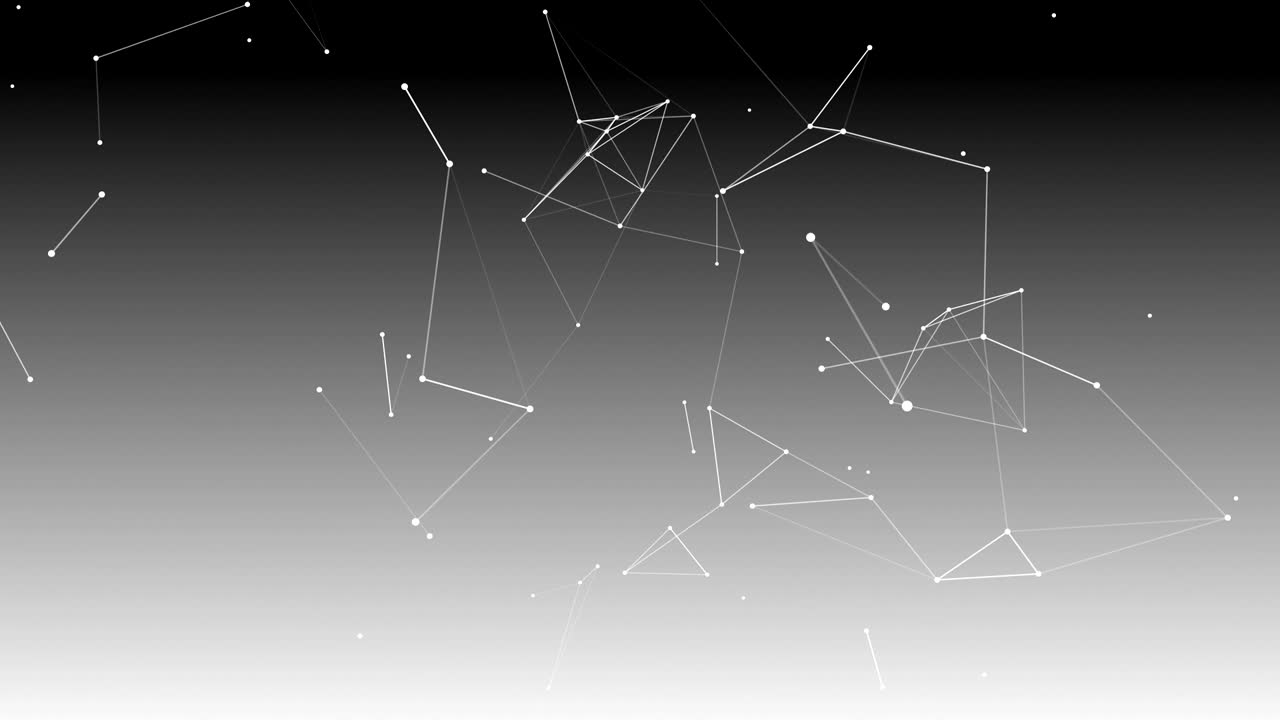 Plexus background with lines and polygonal spheres in space.