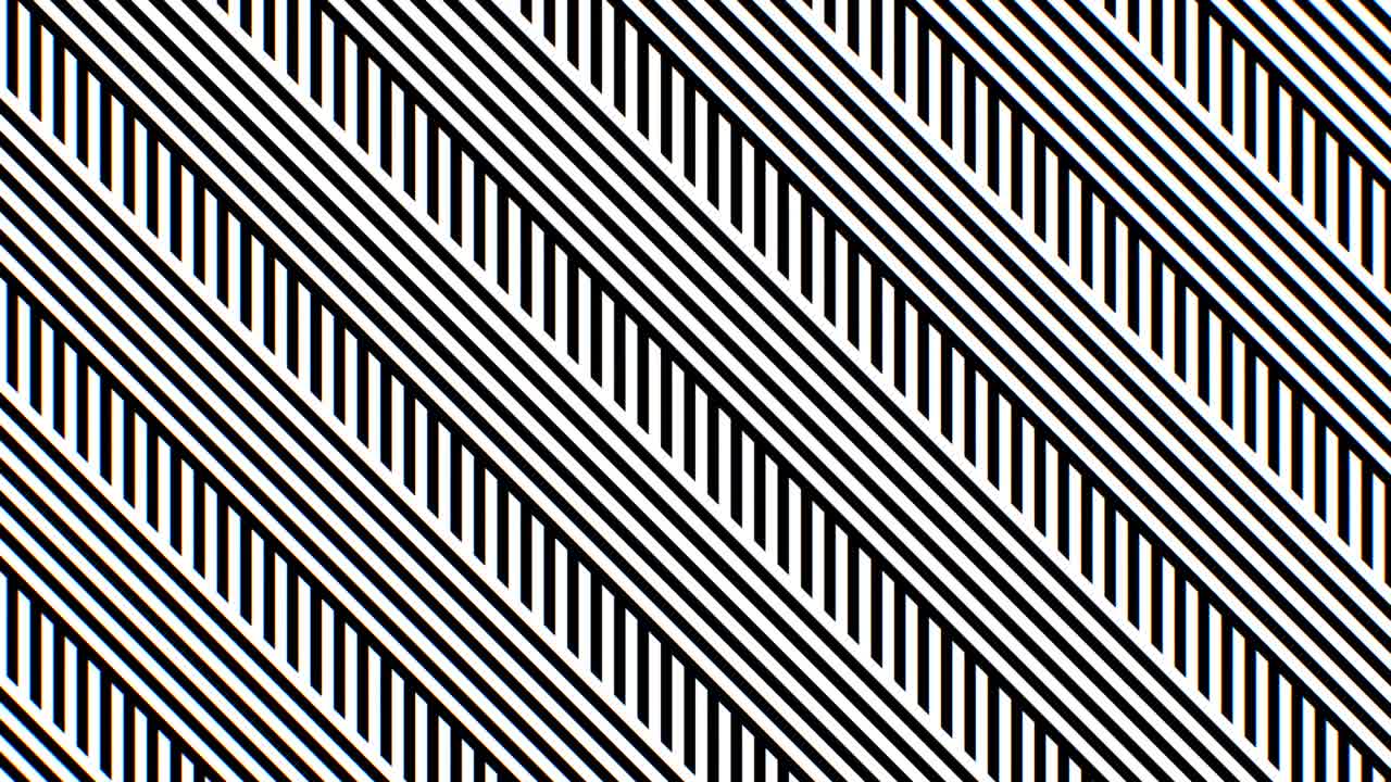 rayas diagonales negras y blancas ilusión óptica patrón de línea en movimiento - 4k sin costuras vj bucle de movimiento animación de fondo