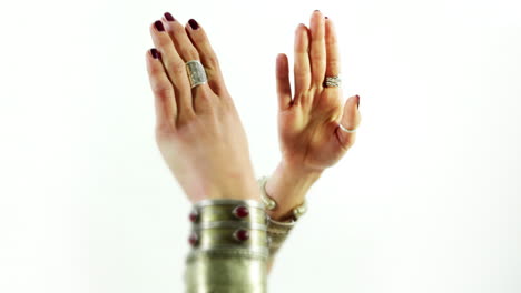 hands of a traditional oriental dancer