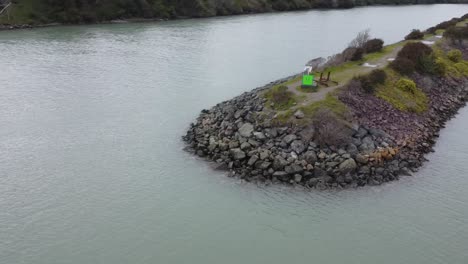 Breakwater-wall-in-harbor-channel