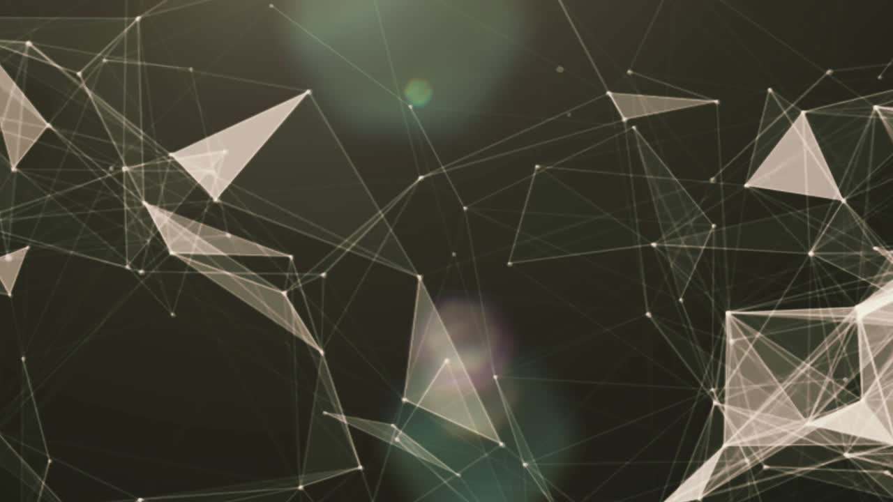 추상적인 기하학적 낮은 다각형 렌더링 애니메이션