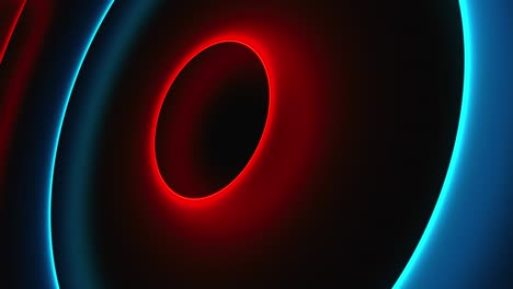 abstract neon circles, computer generated. 3d rendering of futuristic shining background