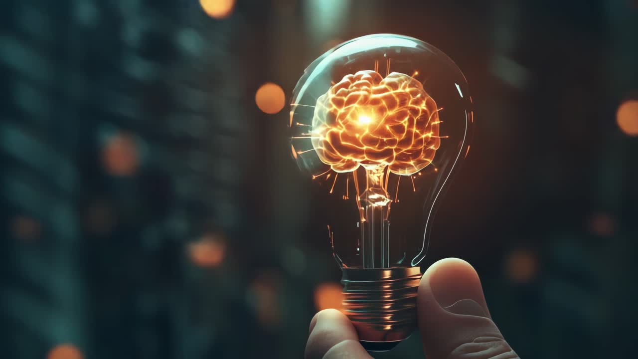 Lightbulb with a Brain Inside
