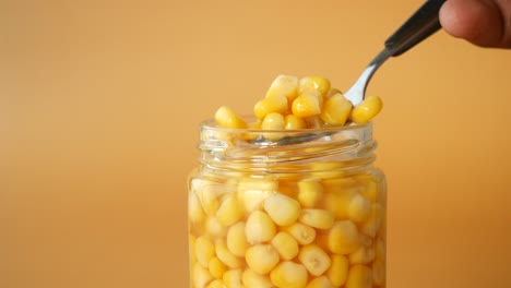 jar of canned corn