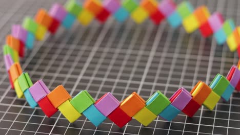 Closeup-of-details-of-colorful-handmade-rainbow-paper-crown