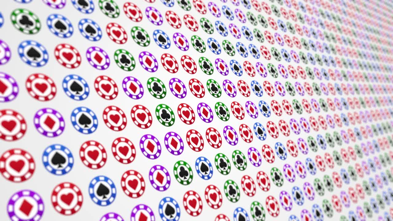 cartas de juego trajes corazones diamantes palos picas marco fondo animado