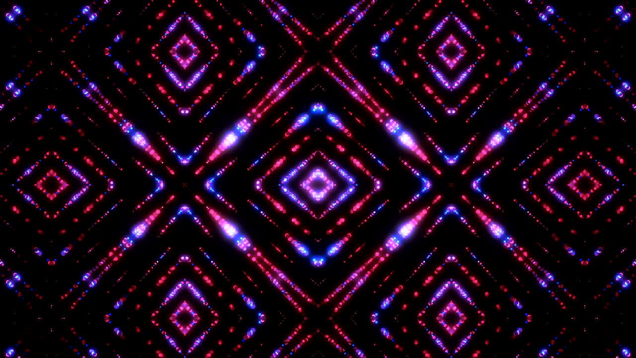 brillo - bucle de fondo de video caleidoscópico pulsante