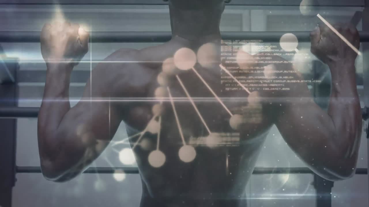 풀업을 하는 남자