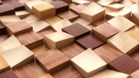 abstract wood blocks pattern