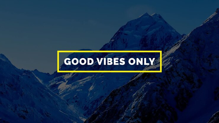 Mountain Landscape with Typography Design