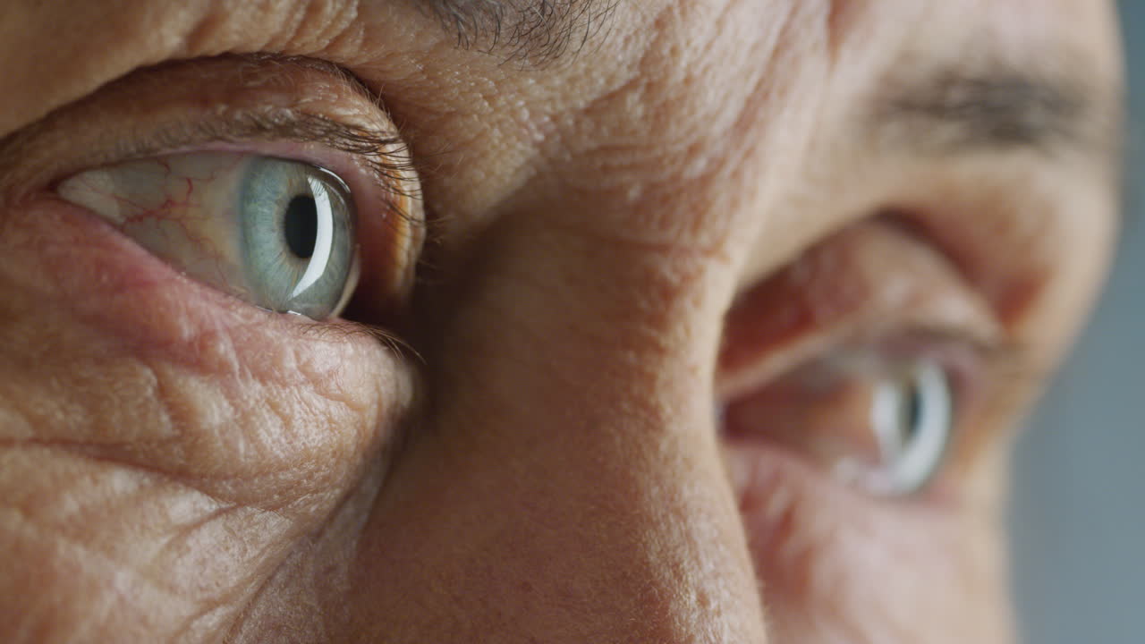 눈을 감고 눈을 뜨는  ⁇ 은 여자가 매크로 아름다움을  ⁇ 박인다