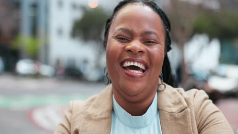 Laugh,-business-and-portrait-of-black-woman