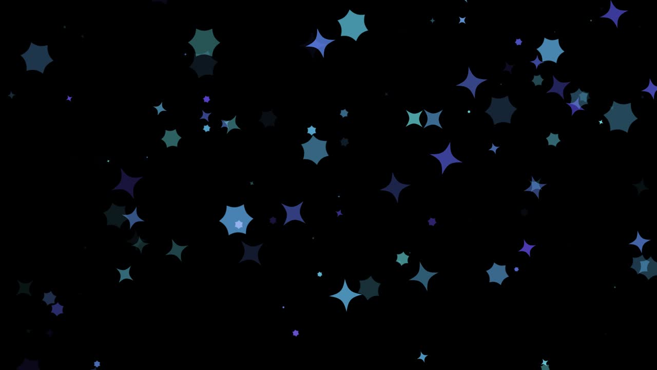 material de bucle de fondo gráfico de las hadas de las partículas brillantes