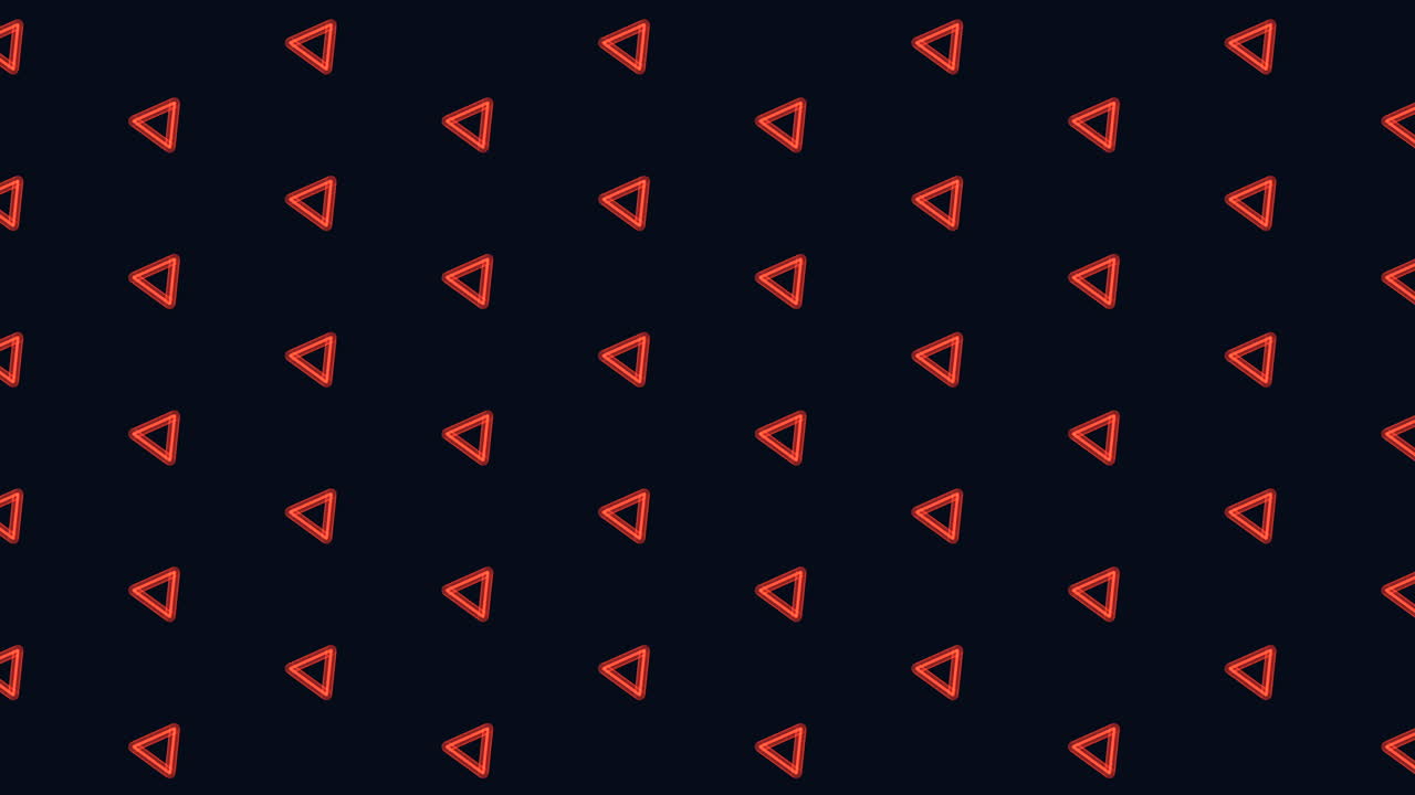 patrón de triángulo azul dinámico que se eleva sobre un fondo negro