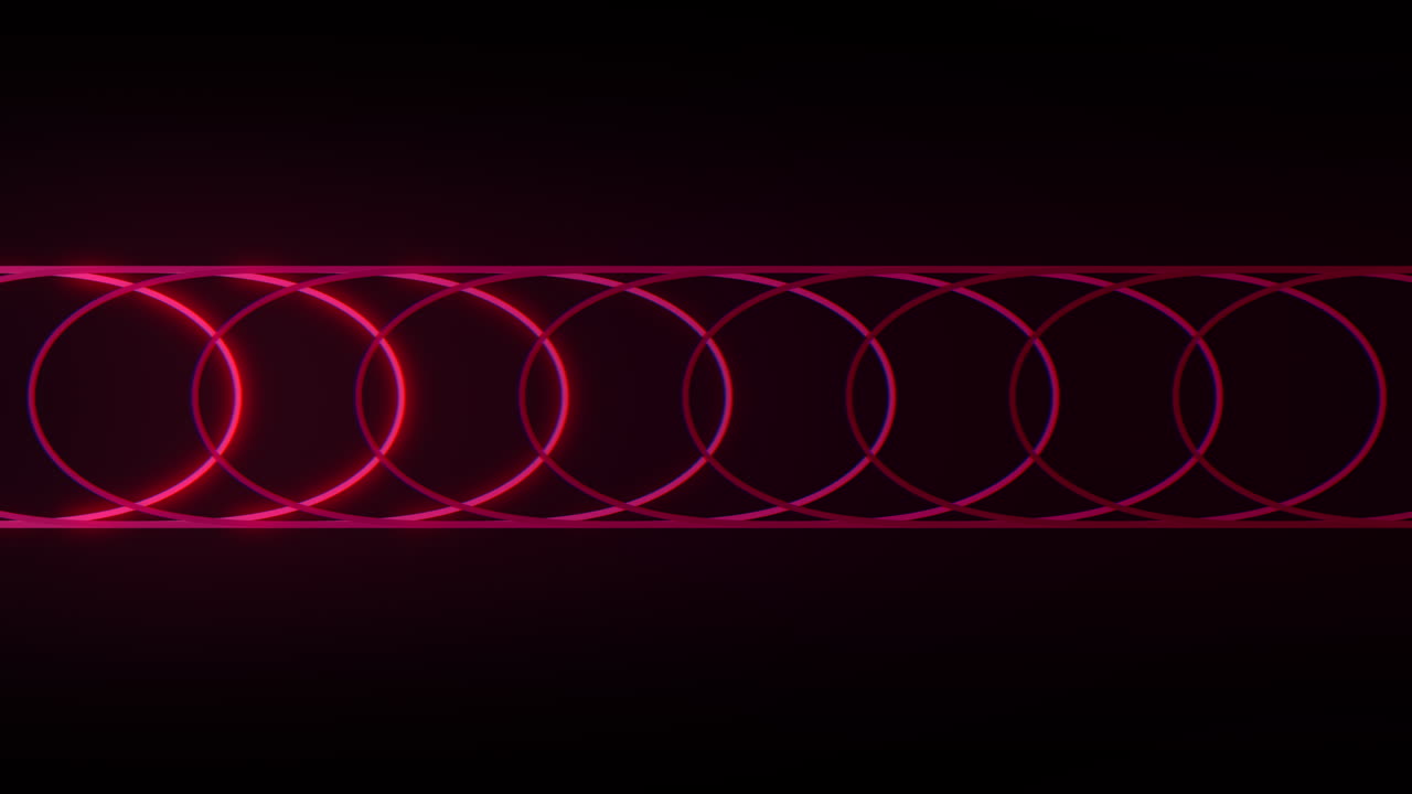 흑색 배경에 은 빛을 비추는 미래의 네온 원
