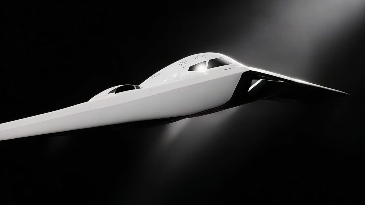 Aerial Vision: Exploring the Elegant Design and Futuristic Aesthetics of an Advanced Aircraft Prototype Captured in Two Stunning Frames, Merging Technology with Artistic Flair