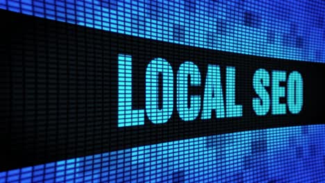 local seo on a led screen