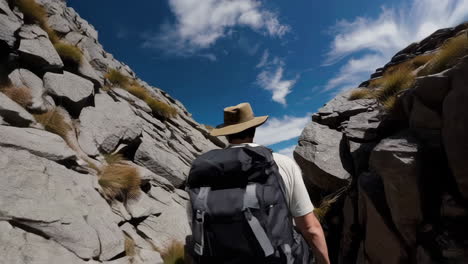 hiking adventure in the mountains