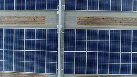 aerial pull away of solar panels