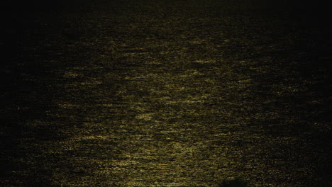 Halloween Night of Darkness With Full Moon Illuminating the Ominous Ocean