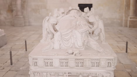 detailed view of a renaissance-era tomb