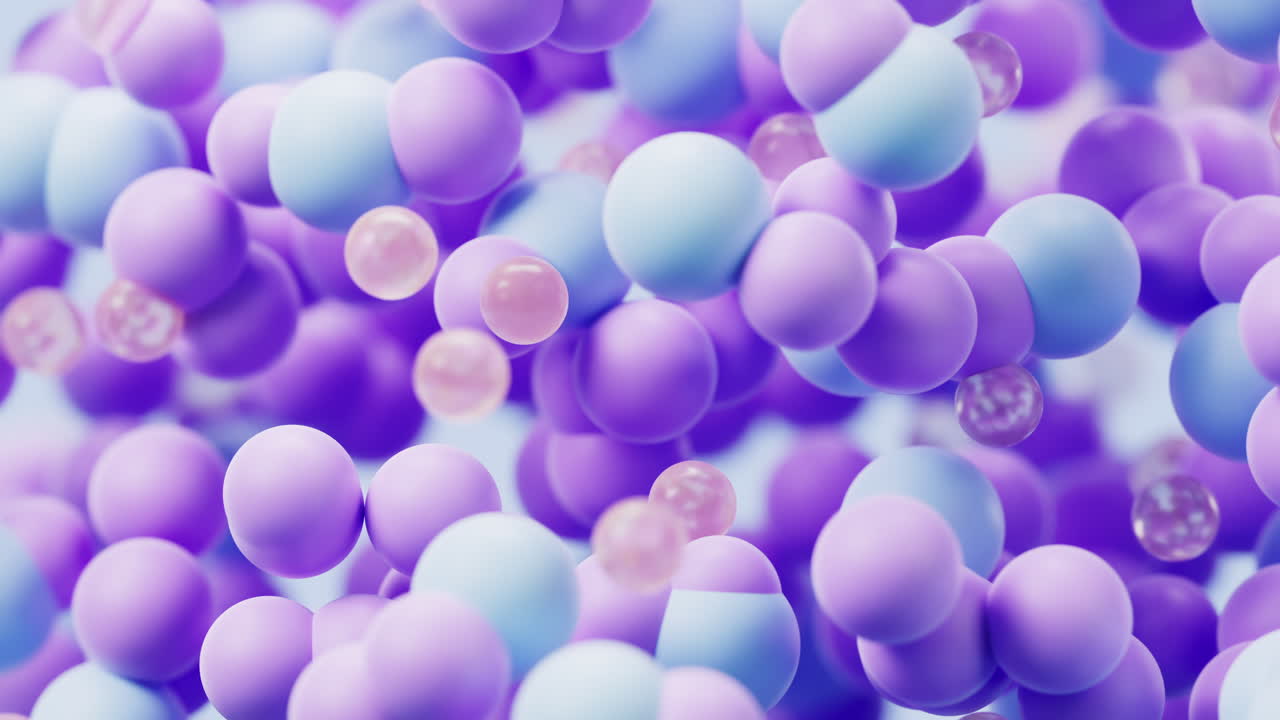 Abstract dense particles spheres background, 3d rendering.