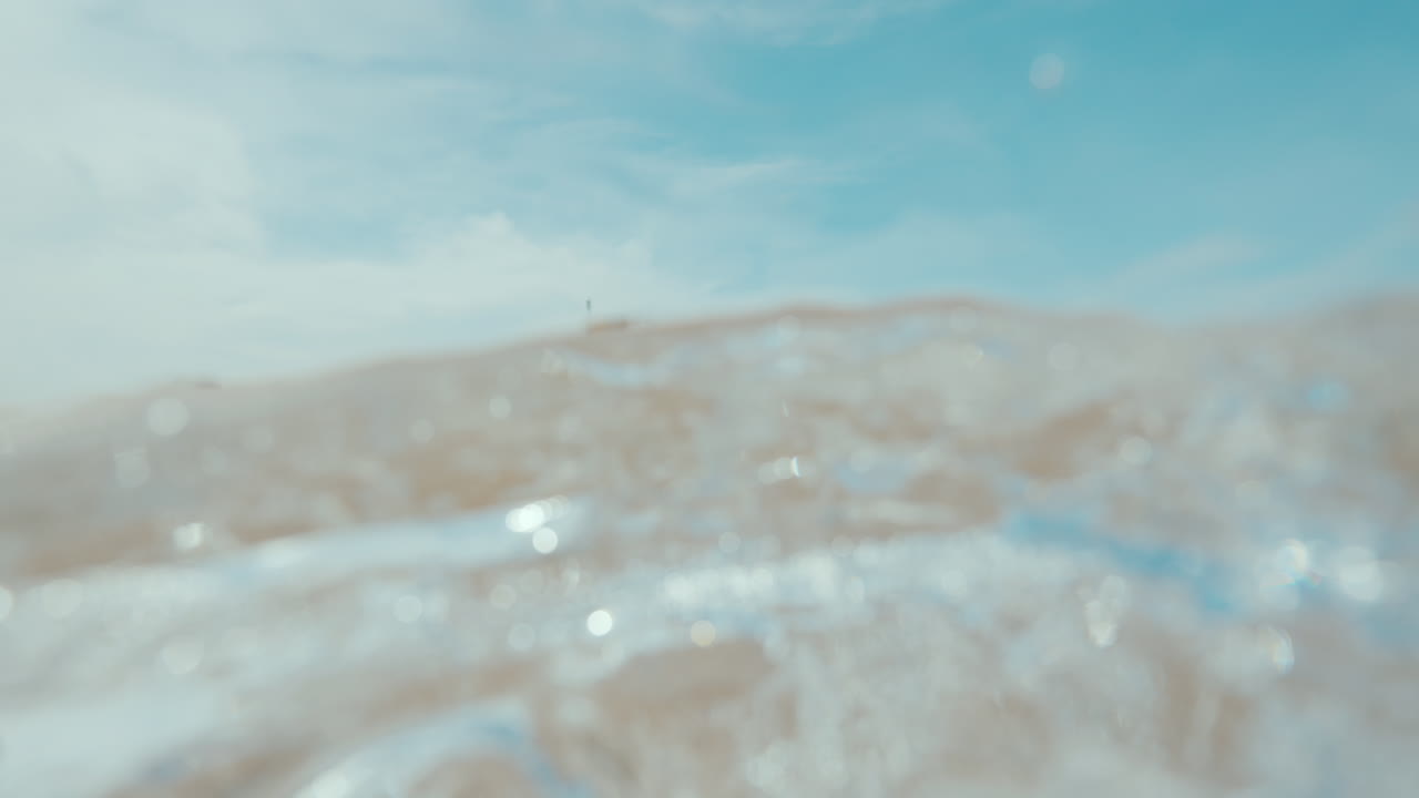 구명관 탑 이 있는 해변 장면