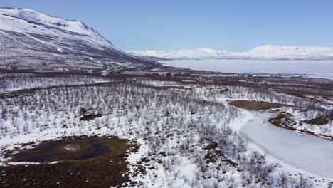 Aerial-view-of-Swedish-mountains